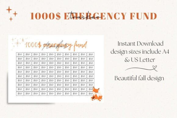 1000Fall Emergency Fund Tracker: Your Guide to Building a $1,000 Safety Net This Season