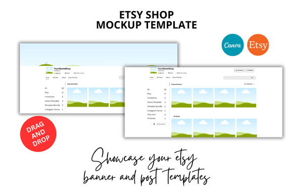 2 Etsy Shop Mockup Templates for Better Listings