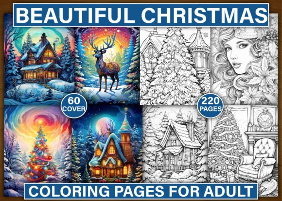 220 Beautiful Christmas Coloring Pages