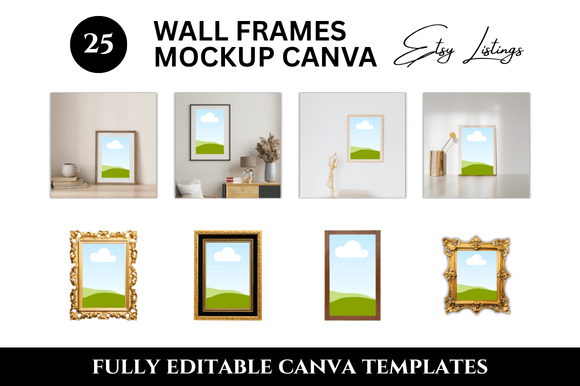 25 Wall Frame Etsy Listings Mockup: How to Showcase Your Art and Boost Sales with Professional Product Photography