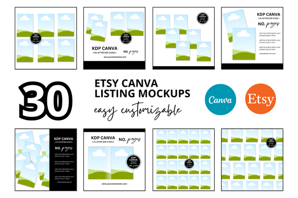 30 KDP Etsy Listings Mockup: A Practical Tool for Sellers Who Want to Stand Out