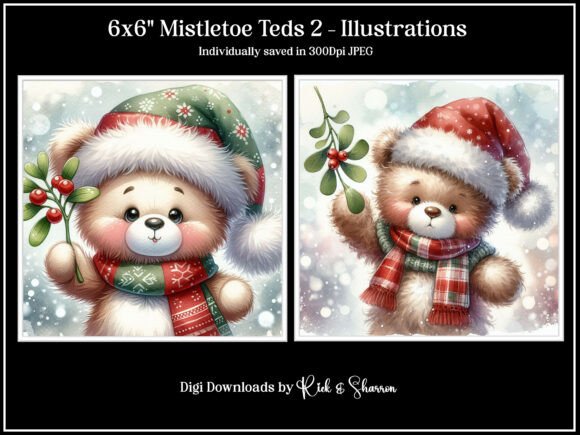 6x6 Mistletoe Teds 2: Digital Crafting Essential