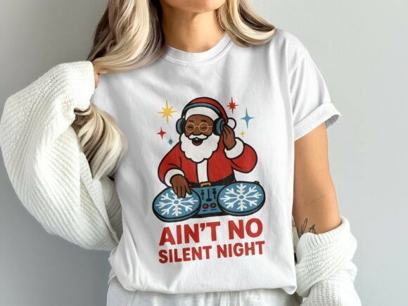 Black Santa DJ Christmas PNG: A Fresh Twist on Holiday Design