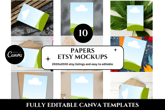 Creative Papers Etsy Listings Mockups