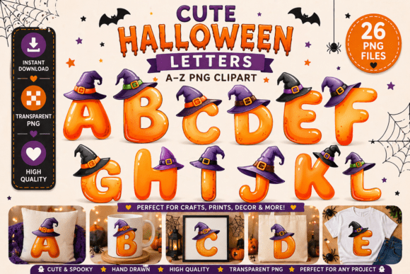 Cute Halloween Alphabet Letters Clipart: A Designer's Guide