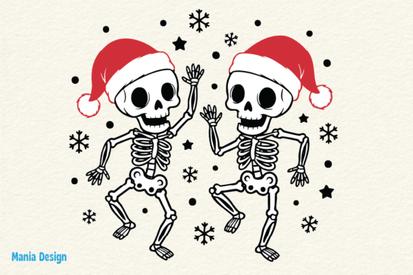 Dancing Christmas Skeletons PNG: Integrating a Niche Asset into Your Creative Workflow