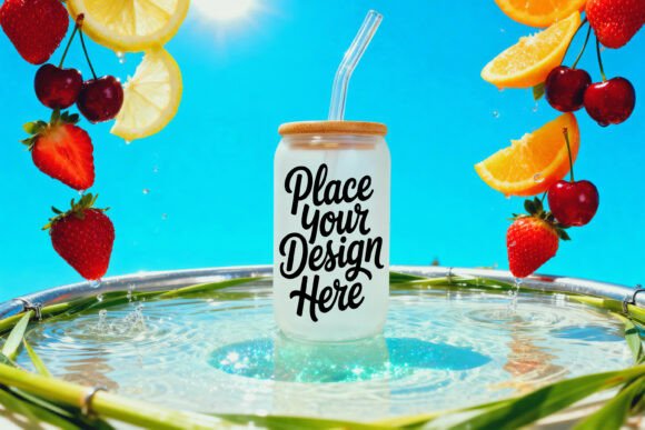 Frosted Libby Glass Mockup PSD JPG Guide