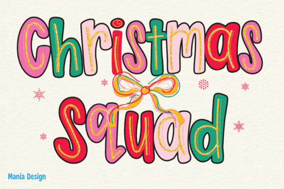 Groovy Christmas Squad Coquette PNG Design Guide