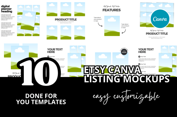 How a 10 Planner Etsy Listings Mockup Set Transforms Your Shop’s Presentation