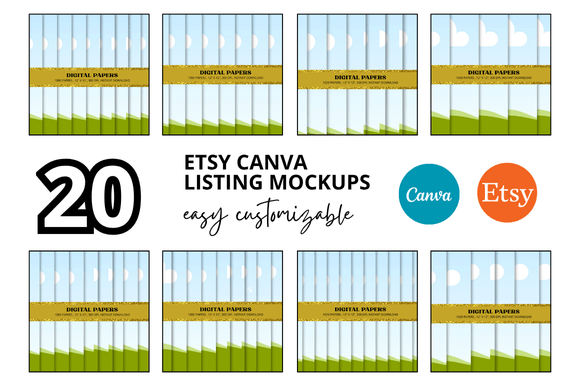 How a 20 Digital Papers Etsy Listings Mockup Can Transform Your Creative Workflow