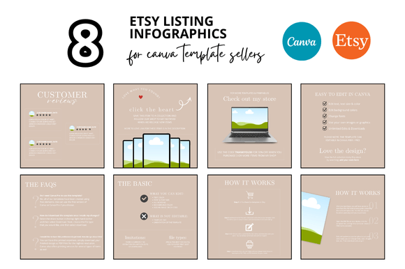 How Beige Infographics Elevate Your Etsy Listings