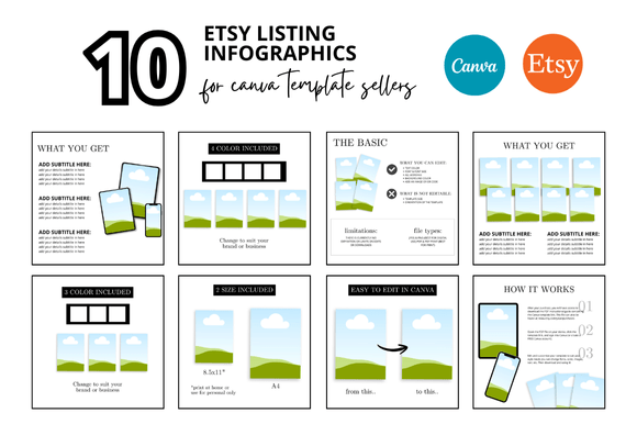 How to Transform Your Shop with 10 Etsy Listing Photo Infographics