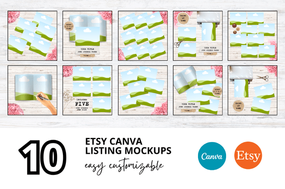 Journal Etsy Listings Mockup Collection