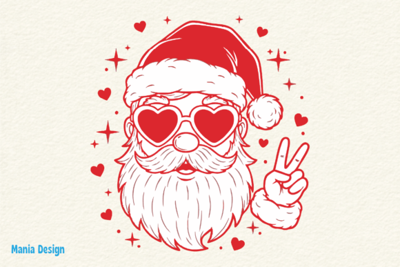 Retro Santa Peace Sign PNG: Strategic Asset for Seasonal Branding and Audience Connection