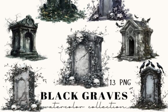 The Artistic Depth and Practical Versatility of 13 Watercolor Graves Illustrations