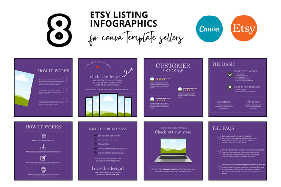 Using Purple Etsy Listing Infographics to Strengthen Your Shop Strategy