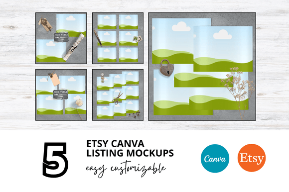 Why 5 Journal Etsy Listings Mockup Delivers Real Value