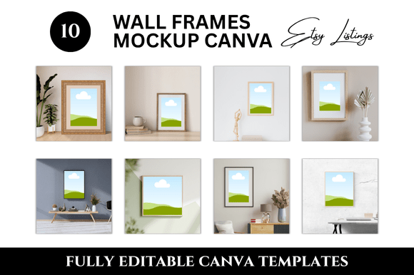 Why a 10 Wall Frame Etsy Listings Mockup Set Transforms Your Shop Presentation