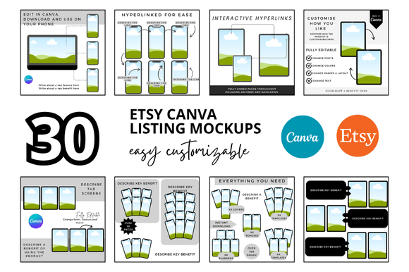 Why a 30 Planner Etsy Listings Mockup Pack Might Save You Hours of Work